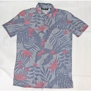 SOLD Travis Mathew Men's Short Sleeve Golf Polo All Over Print Shirt Size‎ Small